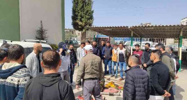 Orman yangınlarıyla mücadele gönüllüleri ve jandarmaya eğitim