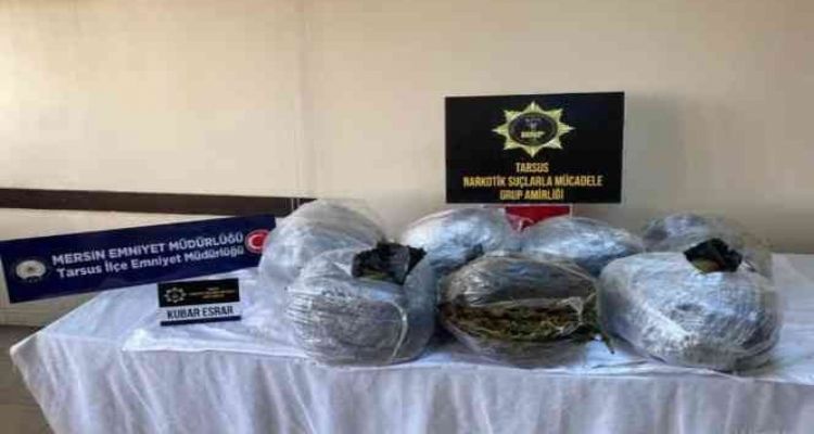 Mersin'de hayvan kemiklerinin arasında uyuşturucu ele geçirildi