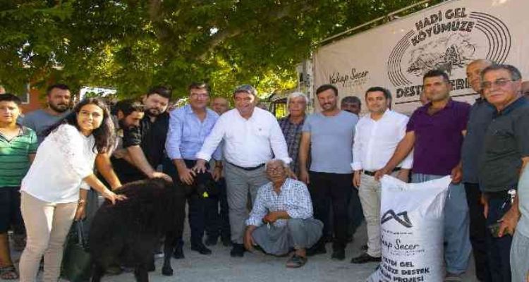 Mersin'de 13 üreticiye 325 küçükbaş hayvan dağıtıldı