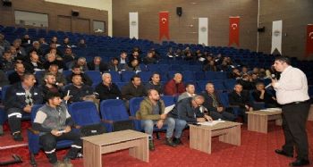 Toroslar Belediyesi personeli, iş güvenliği eğitiminden geçti