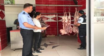 Mersin'de kaçak et denetimi