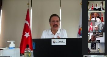 OSB başkanları, Hisarcıklıoğlu ile video konferansta bir araya geldi