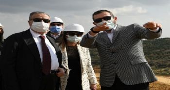 Vali Su, TÜİOSB toplantısının ardından proje alanını gezdi