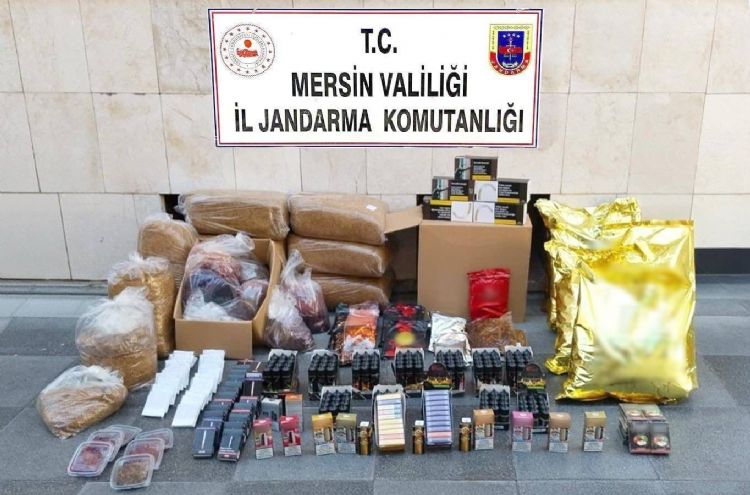 Mersin’de kaçak makaron operasyonu