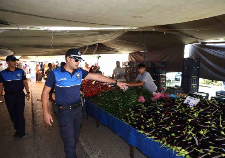Toroslar’da pazar yerlerinde sıkı denetim
