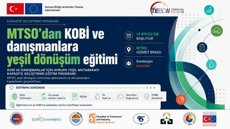 MTSO’dan KOBİ ve danışmanlara yeşil dönüşüm eğitimi