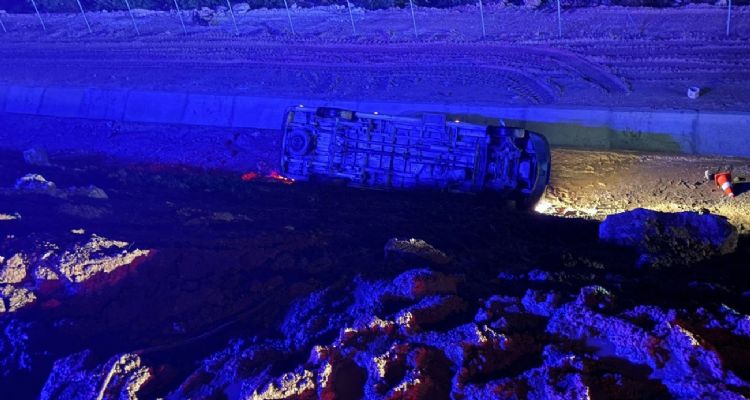 Mersin’de işçi servisi uçuruma yuvarlandı: 13 yaralı