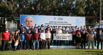 Akdeniz Belediyesinden 34 amatör spor kulübüne 125 bin TL destek
