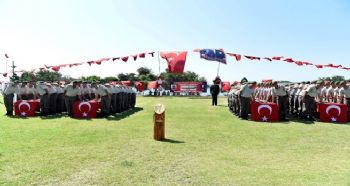 KISA DÖNEM ERLER, YEMİN EDEREK YENİ GÖREV YERLERİNE UĞURLANDI