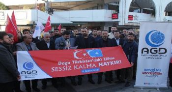 Mersin'den Çin'in Doğu Türkistan zulmüne tepki