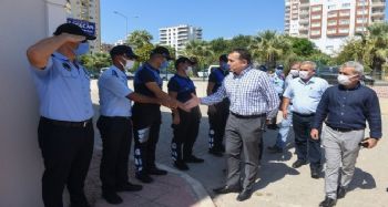 Özyiğit, zabıta personeliyle buluştu