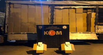 Mersin'de 11 milyon adet gümrük kaçağı makaron ele geçirildi