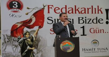 TUNA’DAN MERSİNLİLERE ZAFER YÜRÜYÜŞÜ ÇAĞRISI