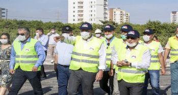 Seçer, yol yapım çalışmalarını inceledi