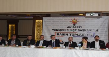 AK PARTİ YENİŞEHİR İLÇE BAŞKANI TOPÇU, BASINLA BULUŞTU