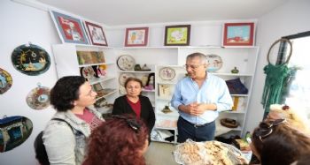 Mezitli Belediyesi sanat çarşısı açıldı