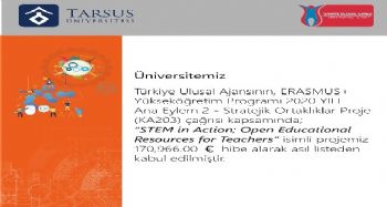 Tarsus Üniversitesi ‘STEM In Action’ projesi ile Avrupa'da