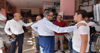 VALİ SU ESNAFLA BULUŞTU