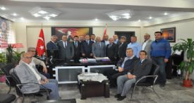 BAŞKAN DİNÇER VE ODA BAŞKANLARINDAN TARSUS EMNİYET MÜDÜRÜ SALİM ÇAKAN’A ZİYARET