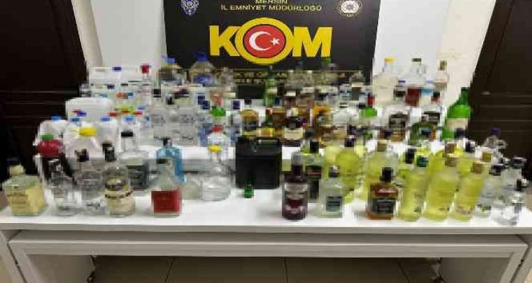 Mersin'de yılbaşı öncesi sahte alkol operasyonu