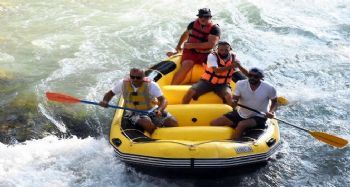 Tarsus Şelalesinde ilk kez rafting yapıldı
