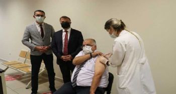 Mersin Adliyesi'nde ‘Covid-19 aşı noktası' hizmete girdi