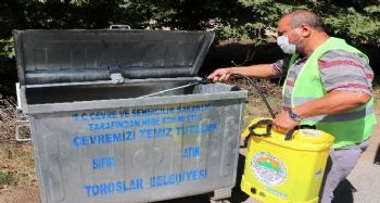 Toroslar'da dezenfekte çalışmaları devam ediyor