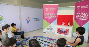 Toroslar Belediyesinden çocuklara özel kukla gösterisi