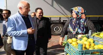 Başkanı Gültak, hal esnafıyla buluştu