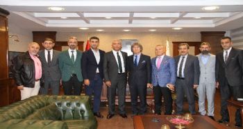 Mersin İdmanyurdu yönetimi Emniyet Müdürü Şahne’yi ziyaret etti