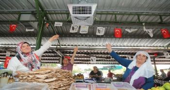 MERSİN’DE PAZAR YERLERİNE GÜNEŞ ENERJİLİ SOĞUTMA