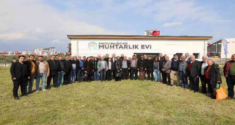 Mezitli'de muhtarlık evi açıldı