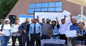 Suriyeli ve Türklerden oluşan 40 gence mesleki eğitim