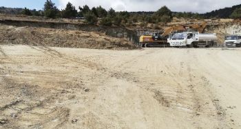 Karacaoğlan Göletine ilk kazma vuruldu