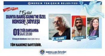 Yenişehir'de 1 Eylül Dünya Barış Gününe özel konser ve söyleşi