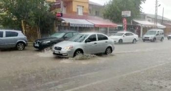 Yaylada dolu ve sağanak etkili oldu
