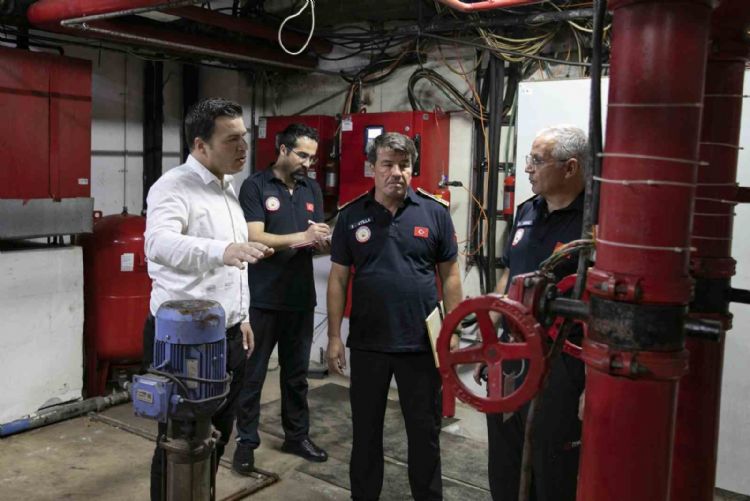 Mersin’de otellerde yangın güvenliği denetimi sürüyor