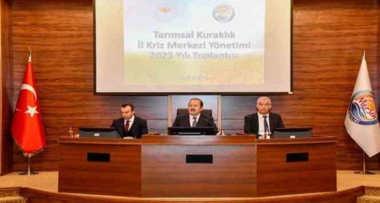 Mersin'de Tarımsal Kuraklık İl Kriz Merkezi Yönetimi Toplantısı yapıldı