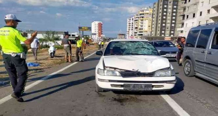 Mersin'de otomobilin çarptığı yaya hayatını kaybetti