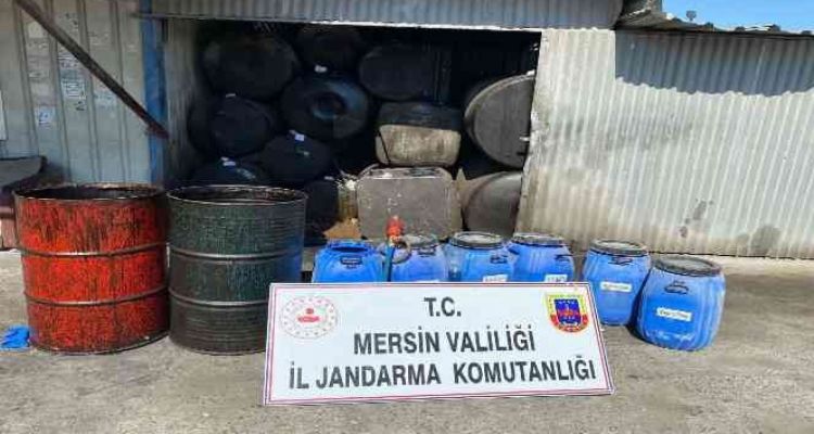 Mersin'de 550 litre kaçak akaryakıt ele geçirildi