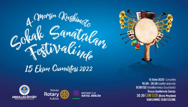 4. Mersin Kushimoto Sokak Sanatçıları Festivali 15 Ekim’de