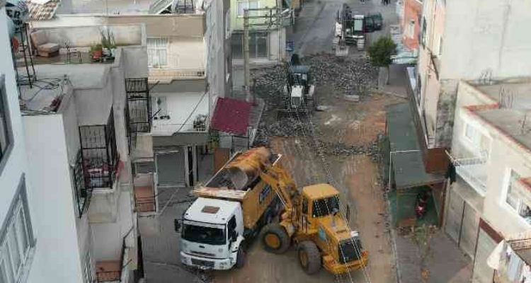 Güneş Mahallesindeki yol çilesi bitiyor