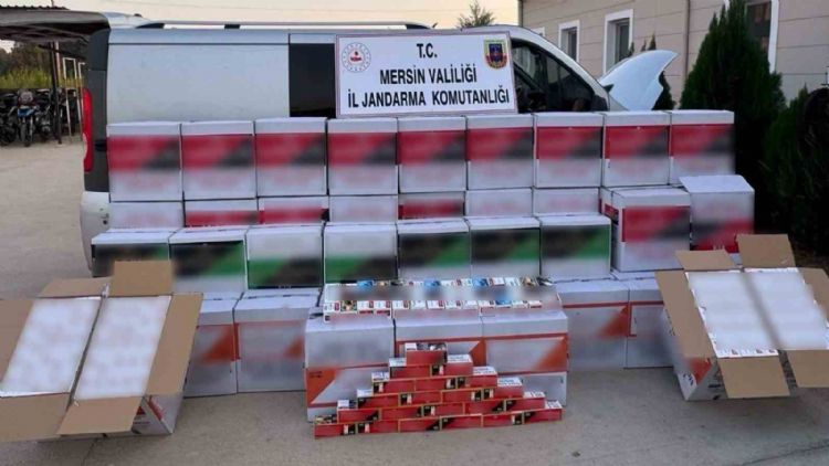 Mersin’de 620 bin adet makaron ele geçirildi