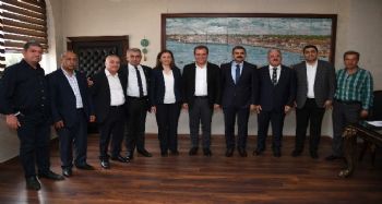 İşçi ve memur sendikalarından Başkan Seçer'e ziyaret