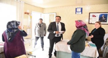 Başkan Yılmaz, TORTEK kursiyerlerini ziyaret etti