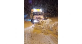 Mersin'in yüksek kesimlerinde kar yağışı etkili oldu