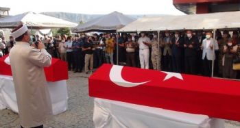 Şehit askerler memleketlerine uğurlandı