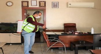 Toroslar'da dezenfekte çalışmaları sürüyor