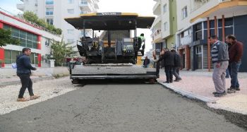 Erdemli'de beton yol çalışmalarına başlandı