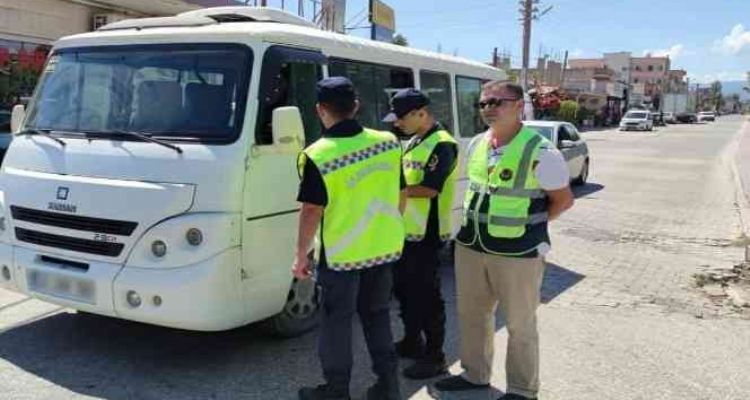 Mersin'de toplu taşıma araçları denetleniyor